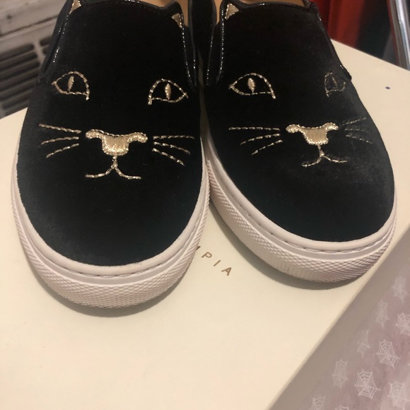 Charlotte Olympia kitty slip-on sneakers - Picture 3 of 6